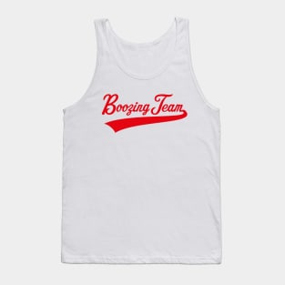 Boozing Team Lettering (Beer / Alcohol / Red) Tank Top